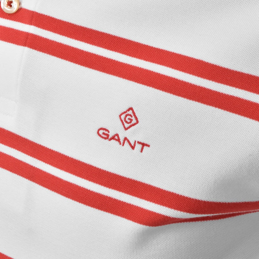 Alternative Image for ProductGant Contrast Stripe Polo T Shirt White3